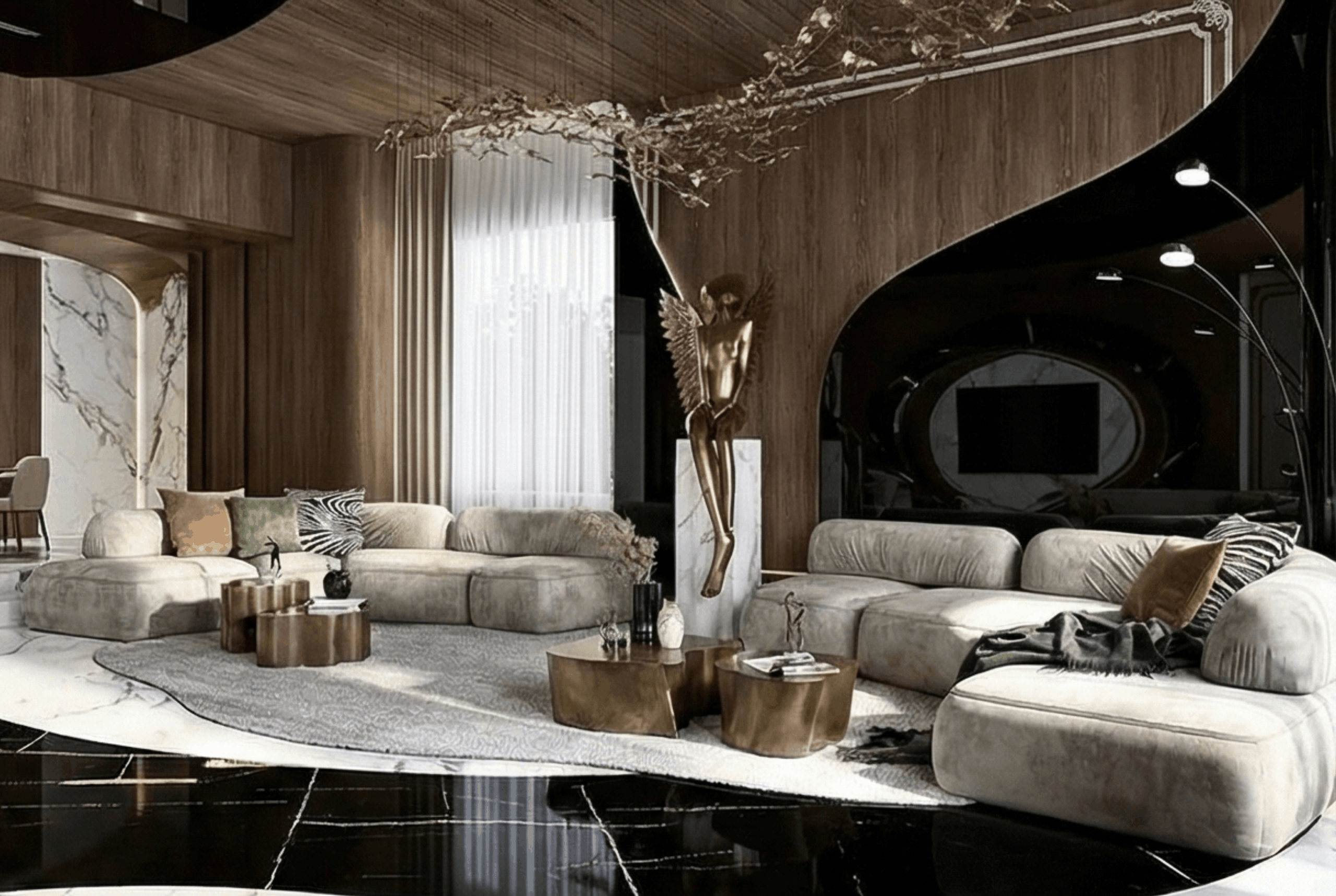 The Sculpted Curve Lounge