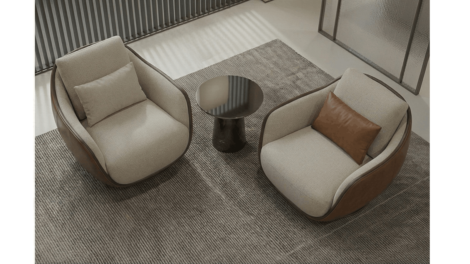 The Coppia Avvolta Lounge Chair, view 5