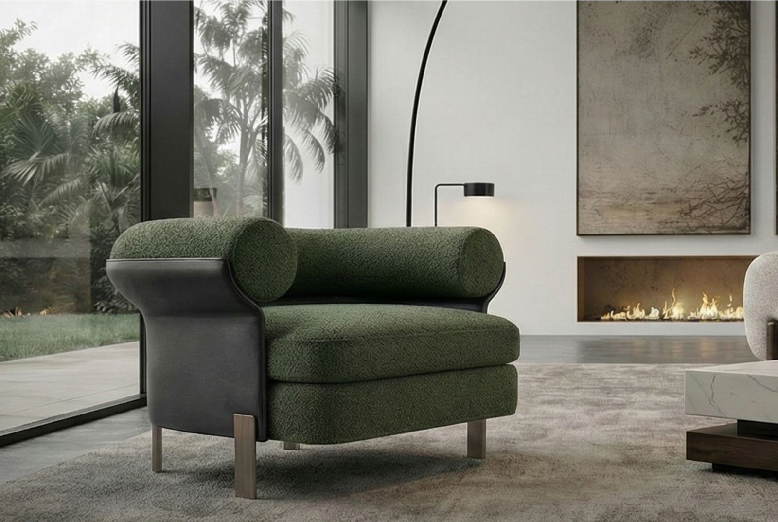 The Obsidian Arco Lounge Chair, view 3