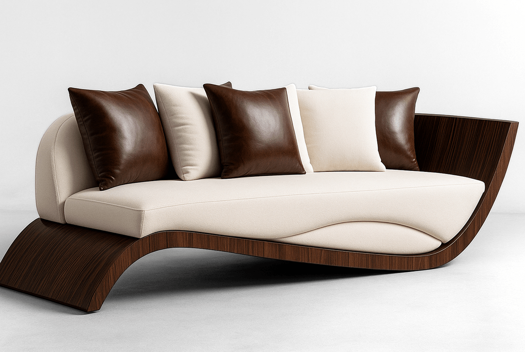 The Modena Wave Chaise, view 2