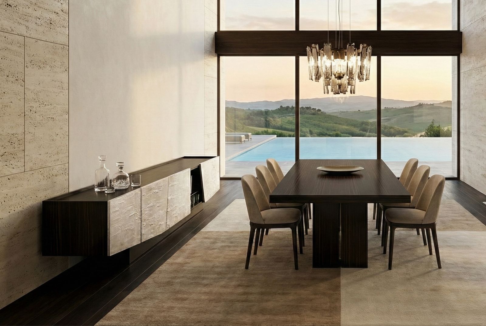 The Bianco Scultura Buffet