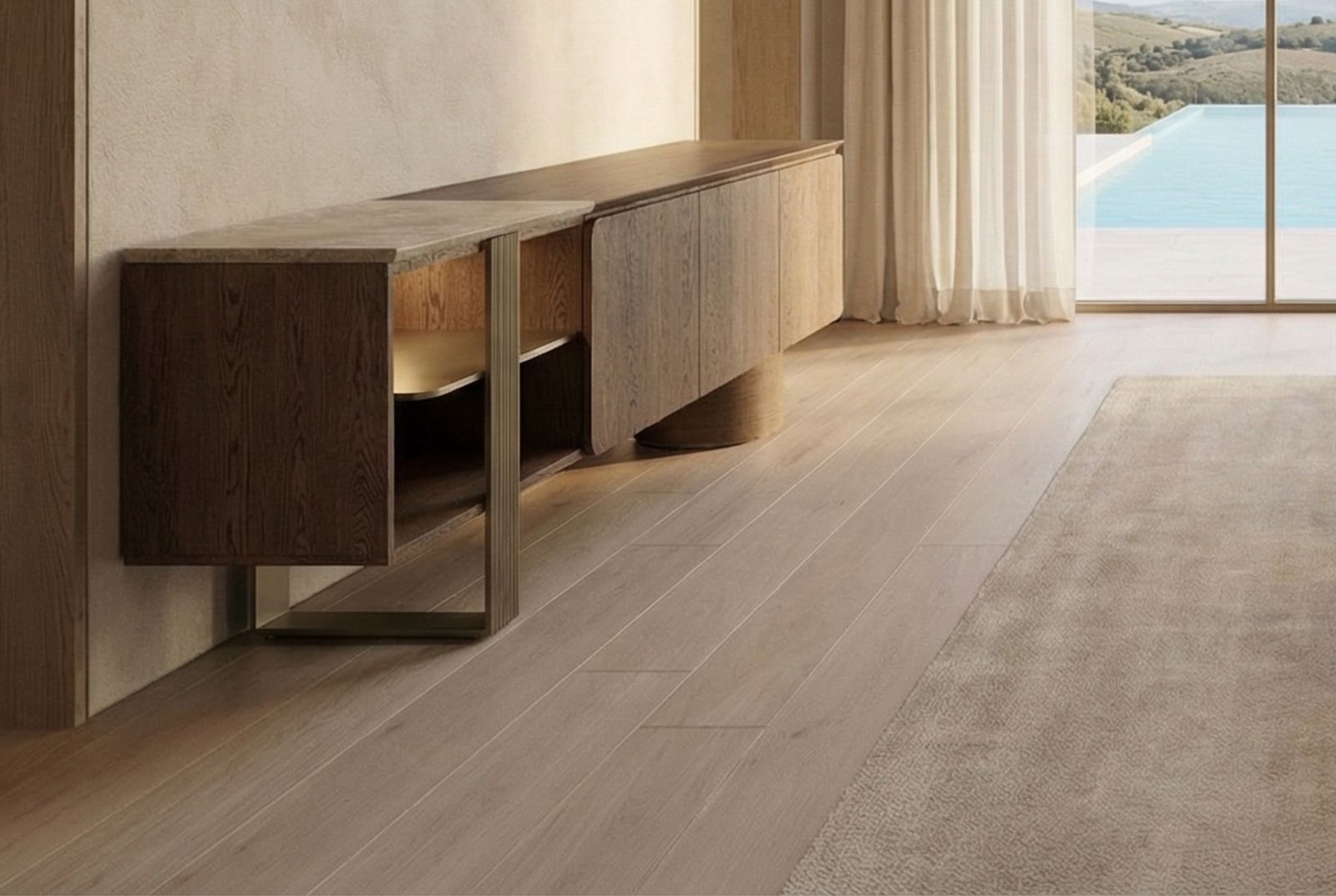 The Pietra Linea Sideboard, view 4
