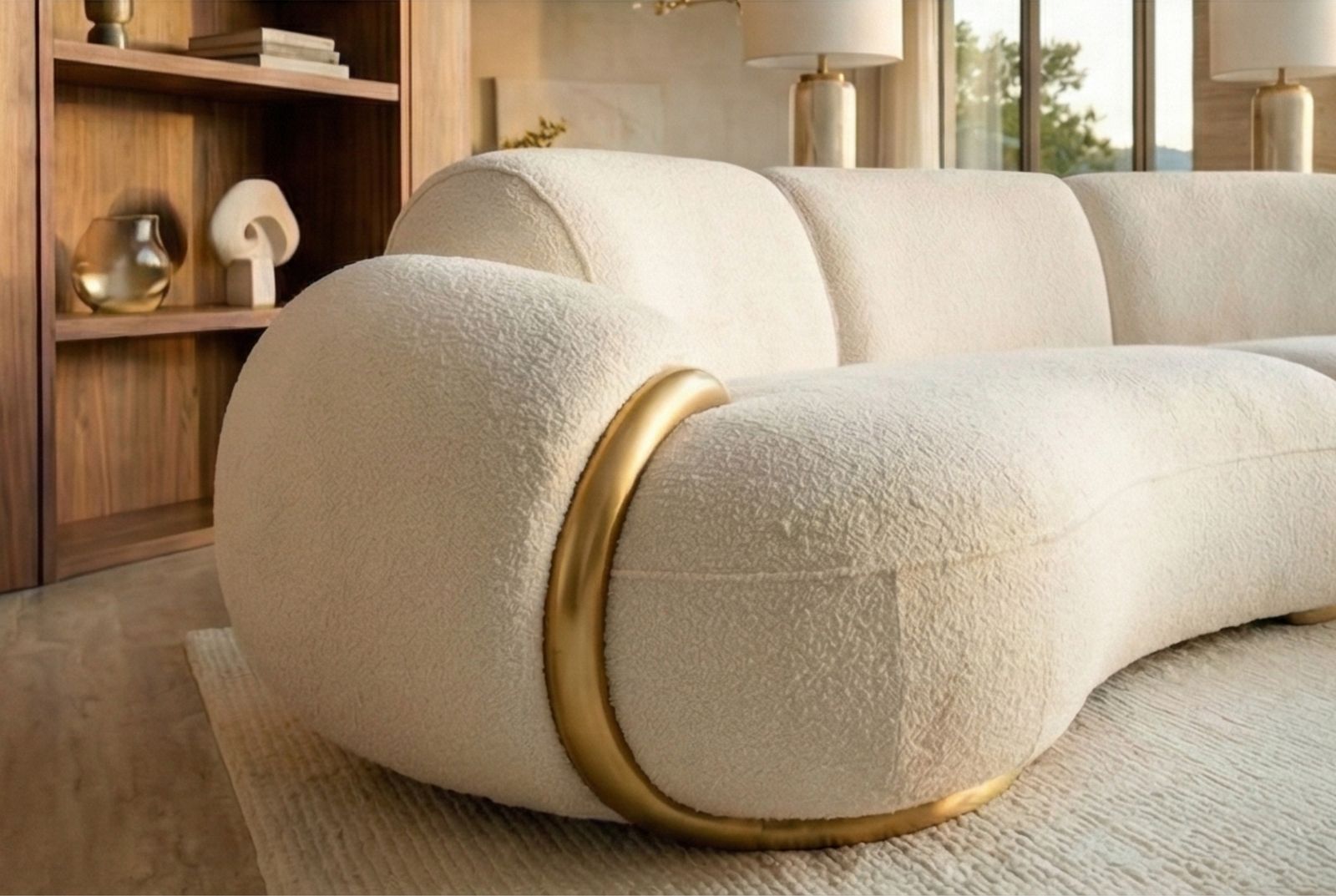 The Luna Curve Sofa, view 4