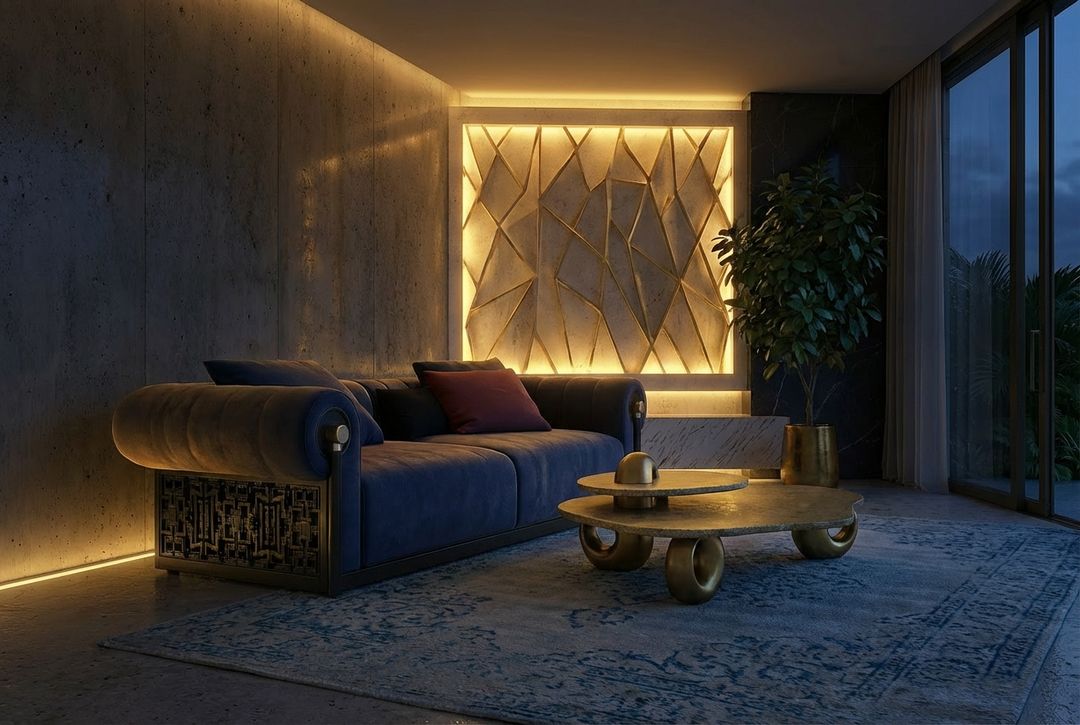 The Notte Intarsio Sofa