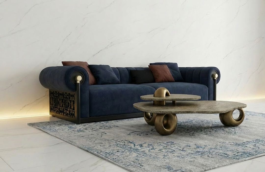 The Notte Intarsio Sofa, view 3